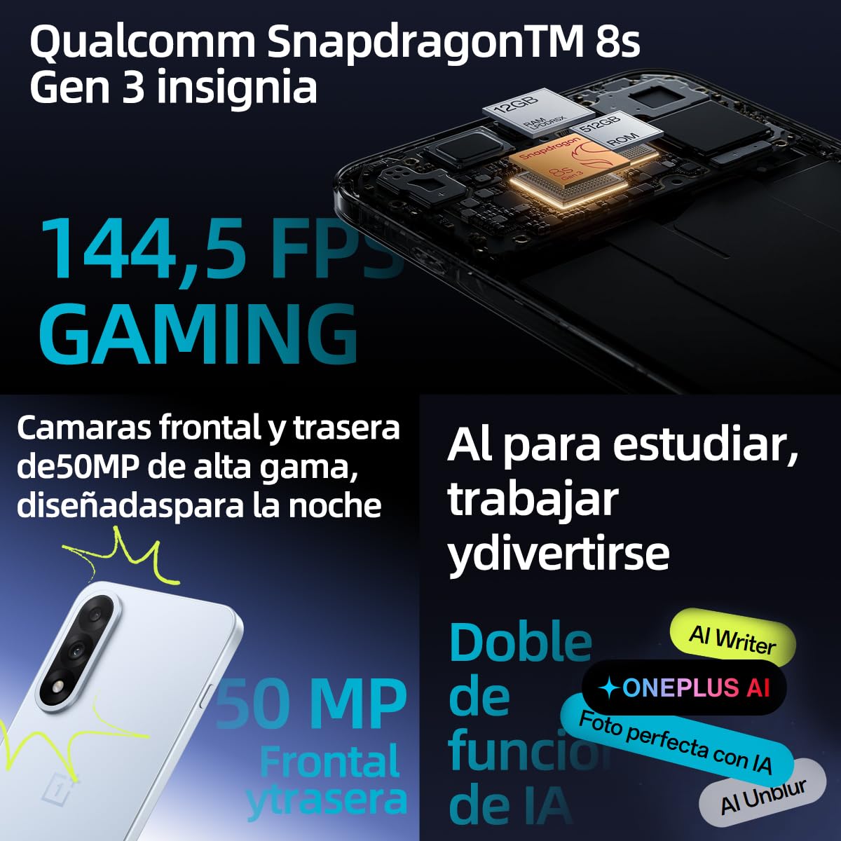 OnePlus Nord 5-5G 12GB 512GB Storage - Dettaglio