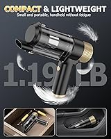 Vista 7 de AHNR Handheld Car Vacuum Cleaner Cordless with 16000PA Powerful Suction, 4-in-1 Portable Mini Vacuum Cleaner & Air Duster with Multi-Accessories