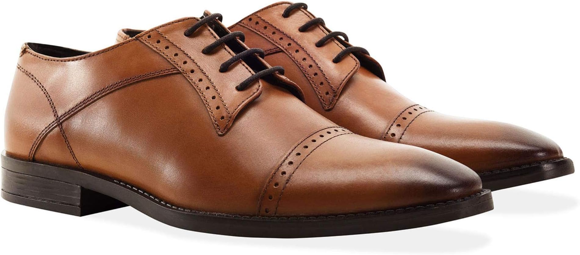 Redfoot Raymond TAN Leather Derby Brogue - UK 12