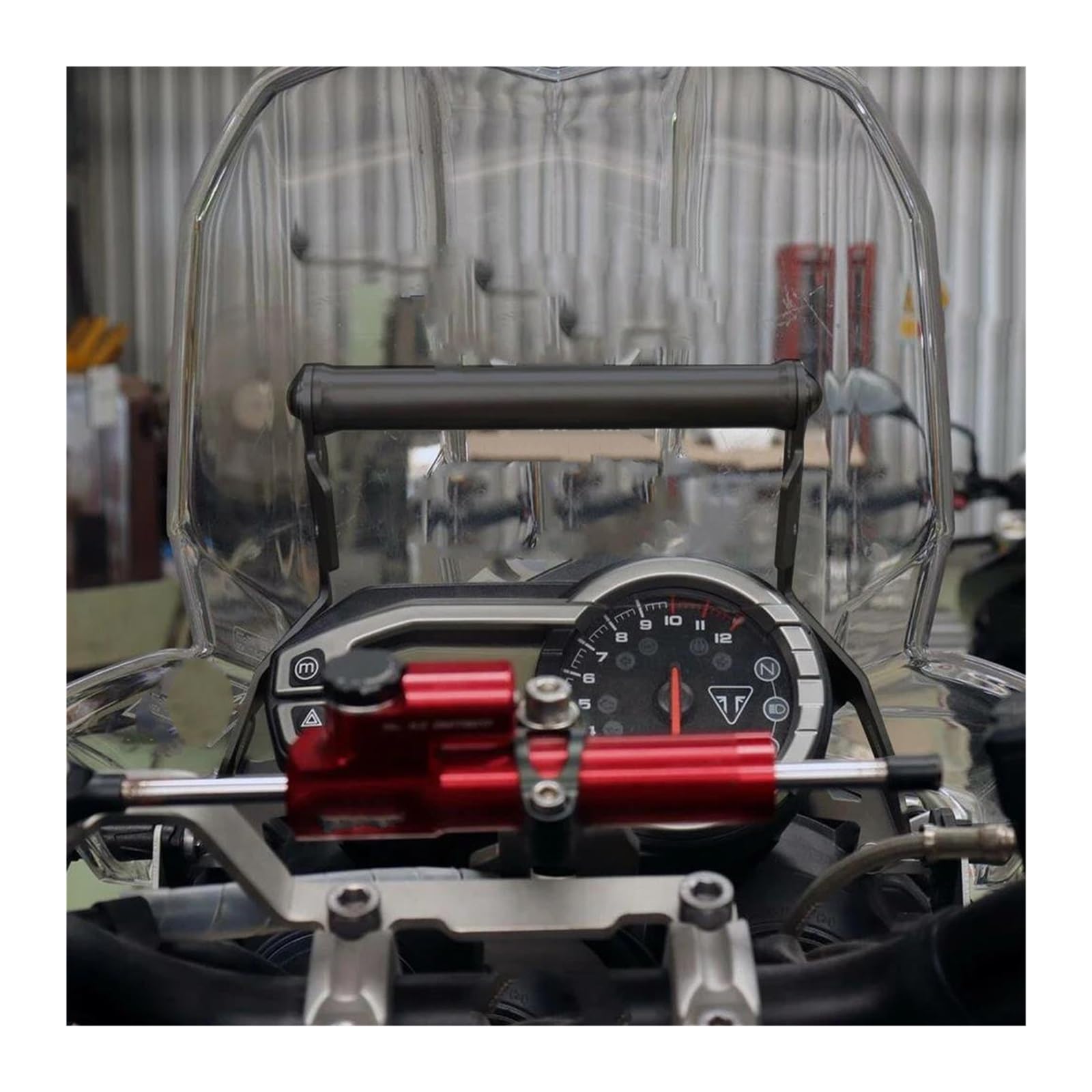 Soporte Navegador GPS Moto Para Tiger 800 Para XCX Para XRX 2016-2017 Soporte Montaje Frontal Para Teléfono Motocicleta Soporte Placa Navegación GPS Para Teléfono Inteligente(2)