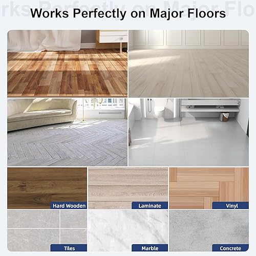 Miniatura 7 de Home Techpro 16 piezas de agarre para alfombras para suelos de madera dura, cinta reutilizable debajo de la alfombra, agarres antideslizantes para