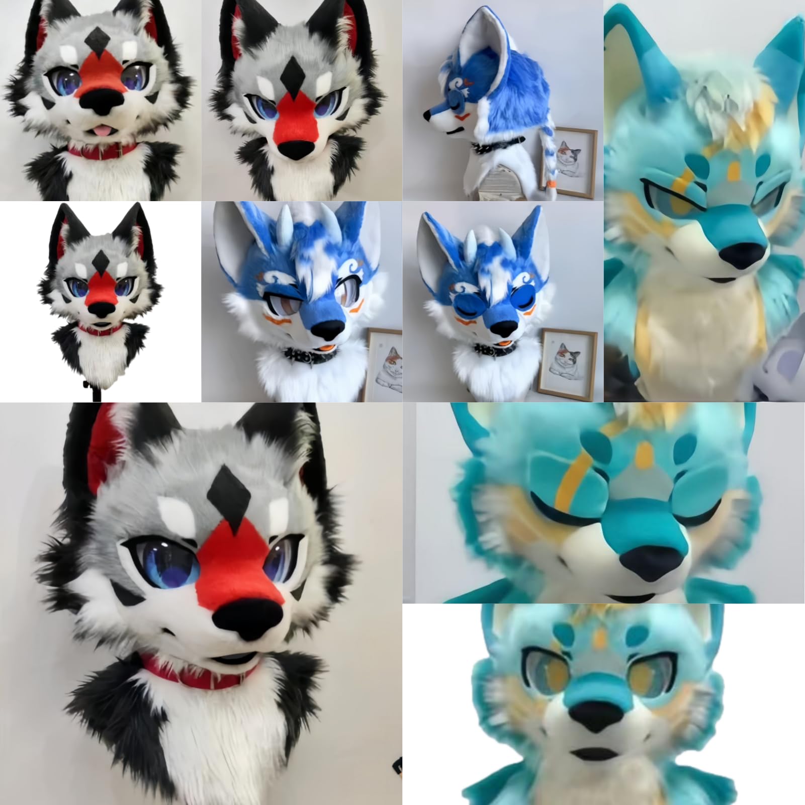 Furry maskot fursuit na zamówienie ręcznie robiony pluszowy strój miękki materiał pełny lub częściowy dla furry kon cosplay imprez scenicznych