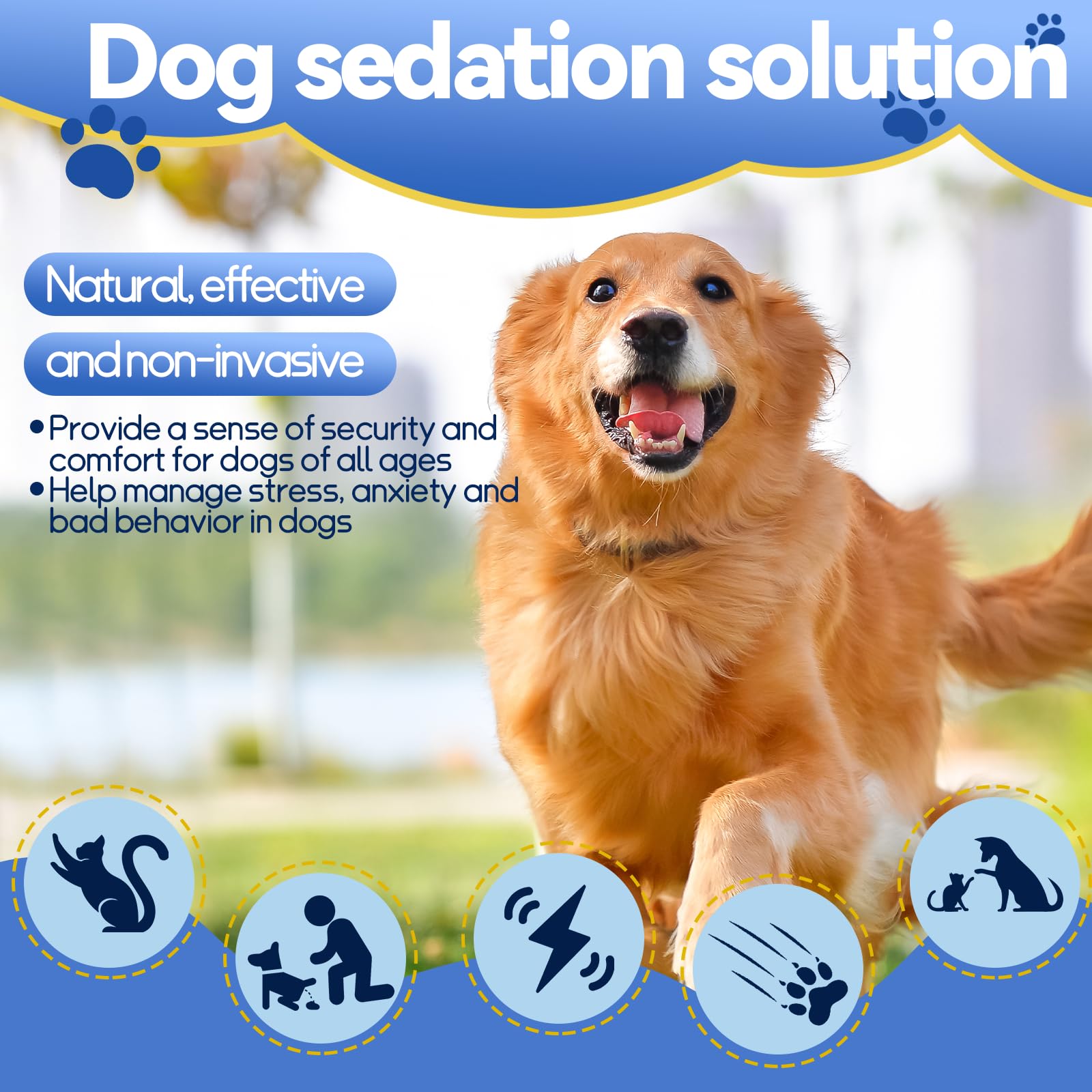 Feromonas para Perros Relajantes,Antiestrés para Perros,Calmante Perros,Reduce Ladridos/Mordiscos,Adopción - 1 Difusor+2 Recambio 48ML
