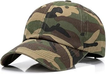 Baseball Cap for Men Women Adjustable Outdoor Sports Hat American Flag Camo Classic Style