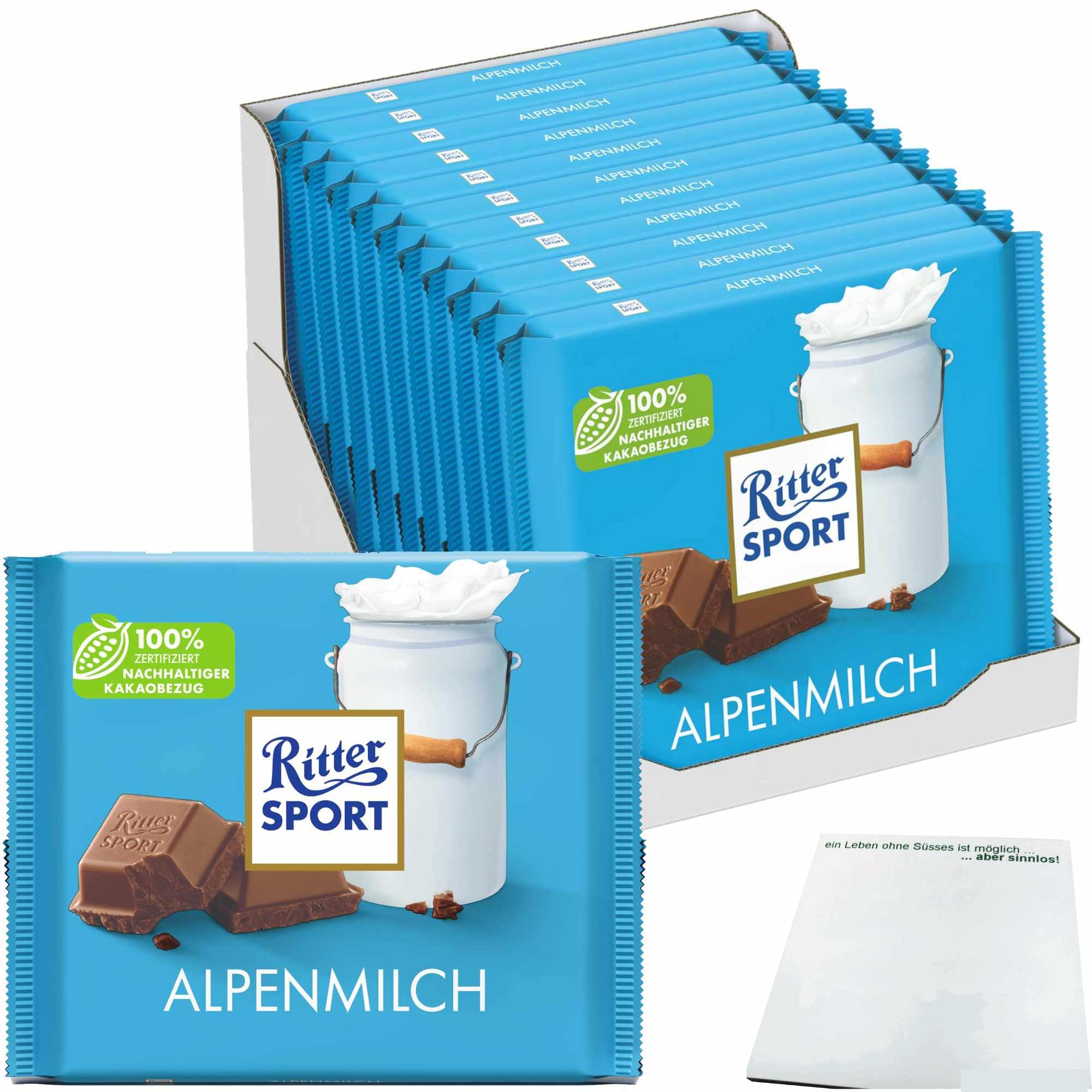 usy Bundle für Ritter Sport Alpenmilch VPE (11x250g Packung) + usy Block