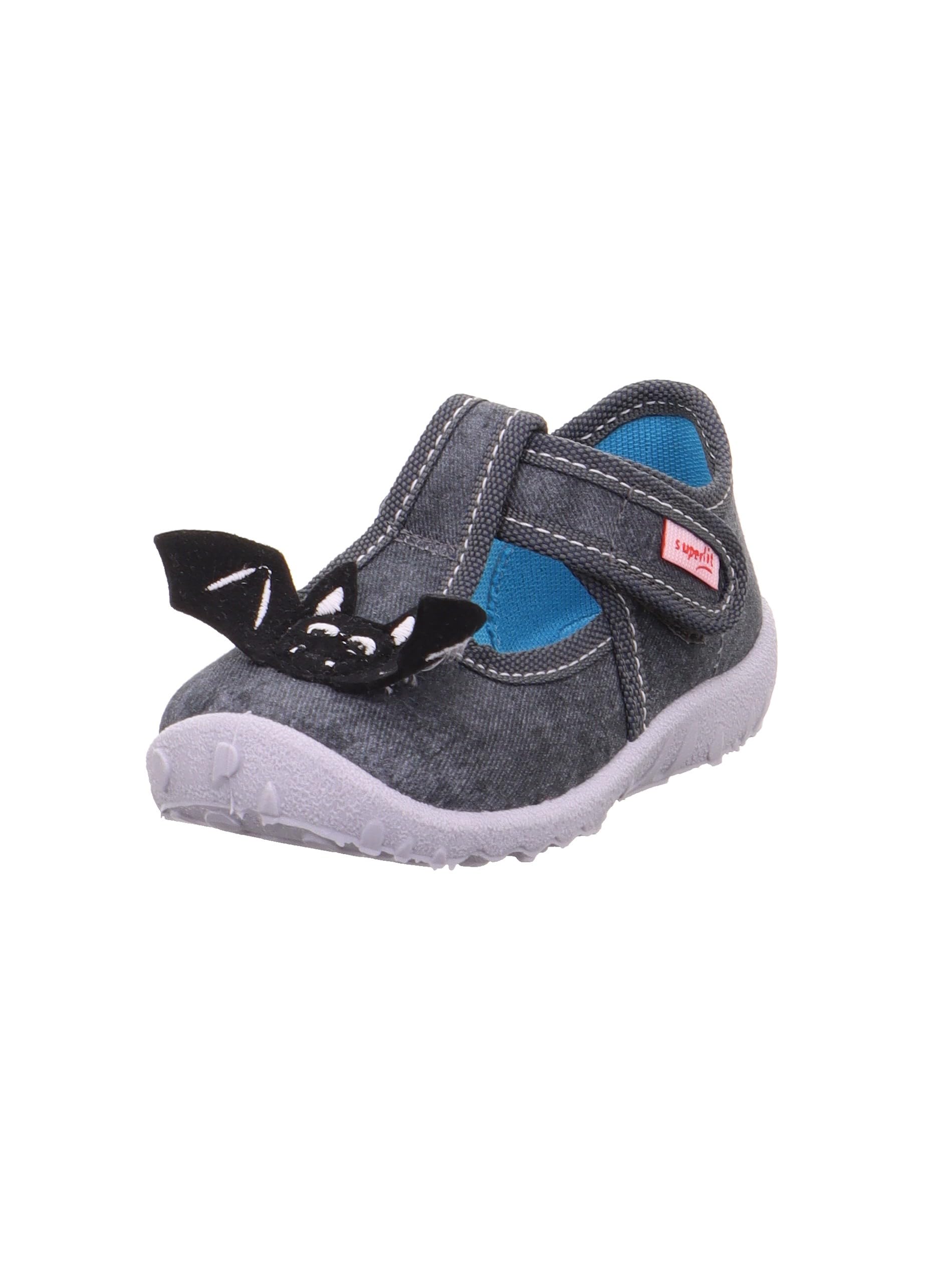 Superfit Baby Boys' Spotty Slippers, Grey 2020, 18 EU