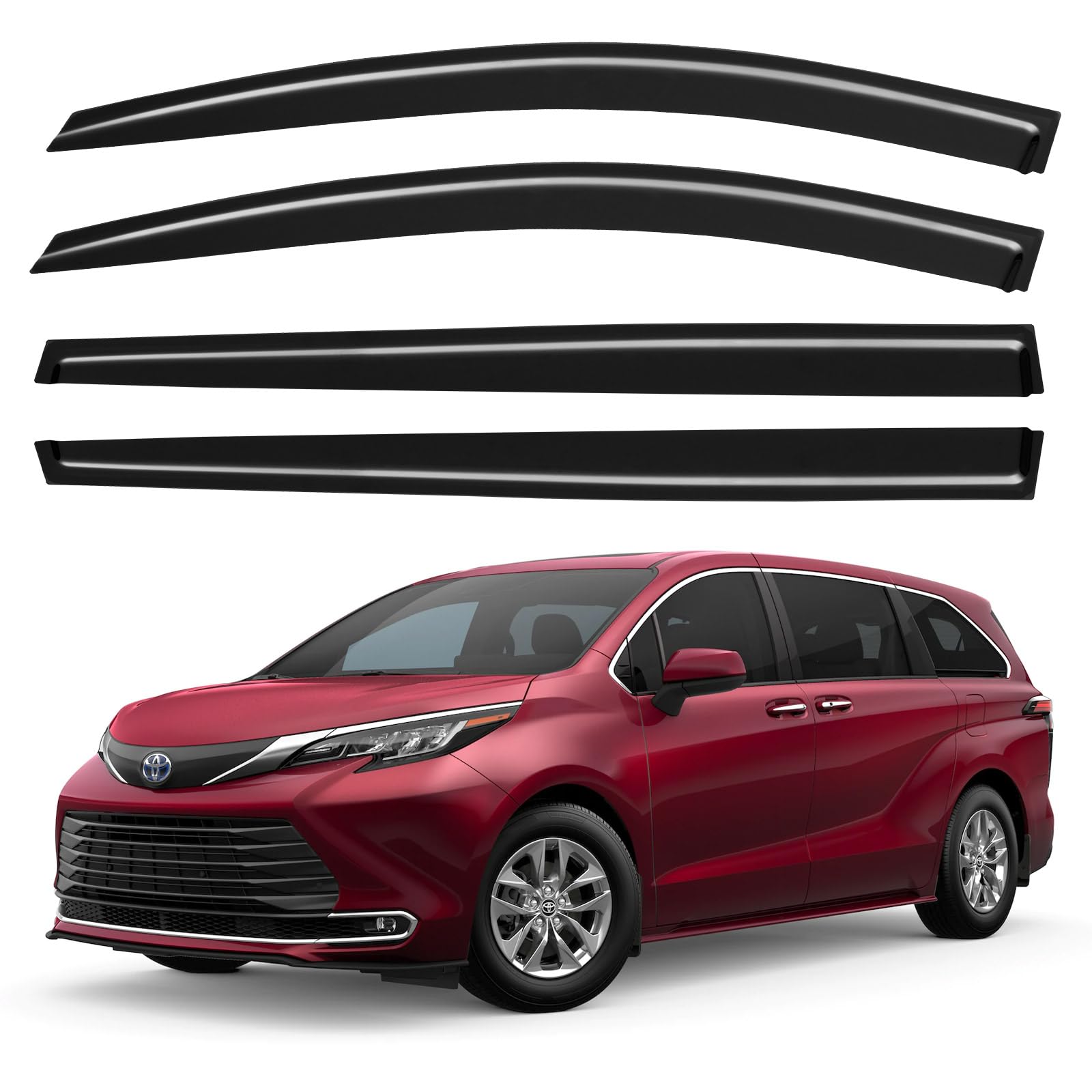 Window Visors Rain Guards for 2021 2022 2023 2024 2025 2026 Toyota Sienna