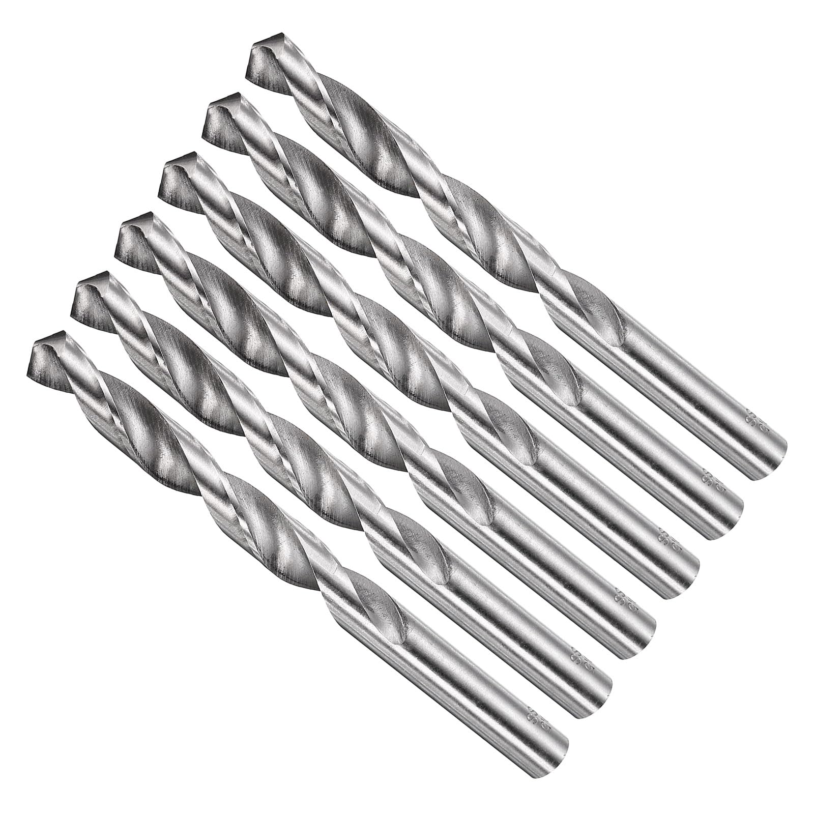 METALLIXITY 10.5mm Drill Bit Straight Shank 4241 HSS Uncoated (Bright), 6pcs