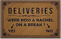 Vista 9 de Felpudo de bienvenida personalizado para puerta al aire libre, con diseño de Ross & Rachel on a Break Entrance, tapete divertido para puerta