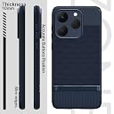 Pikkme Back Cover for Realme 15T 5G / Realme Narzo 90 5G Camera Protection 3D Hexa Cube Design Silicone Protective Bumper Case (Blue) gallery image