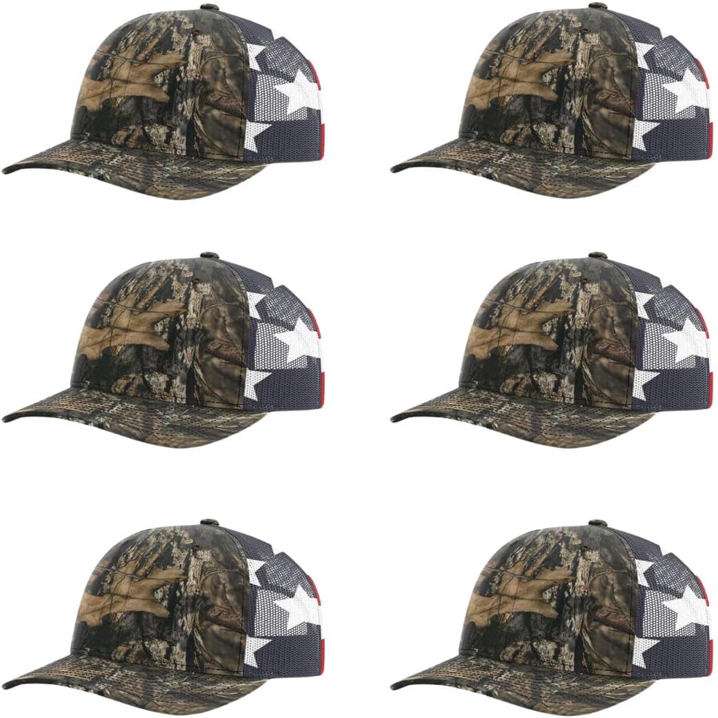 Richardson 112 Classic Six-Panel Adjustable Snapback Trucker Cap | Bulk Packs Available