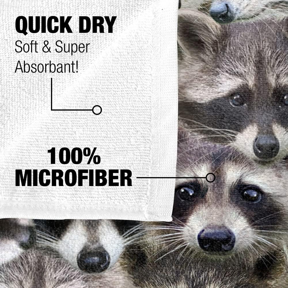 LOGOVISION Racoons Beach Towel, 30"x60", Beach Towel
