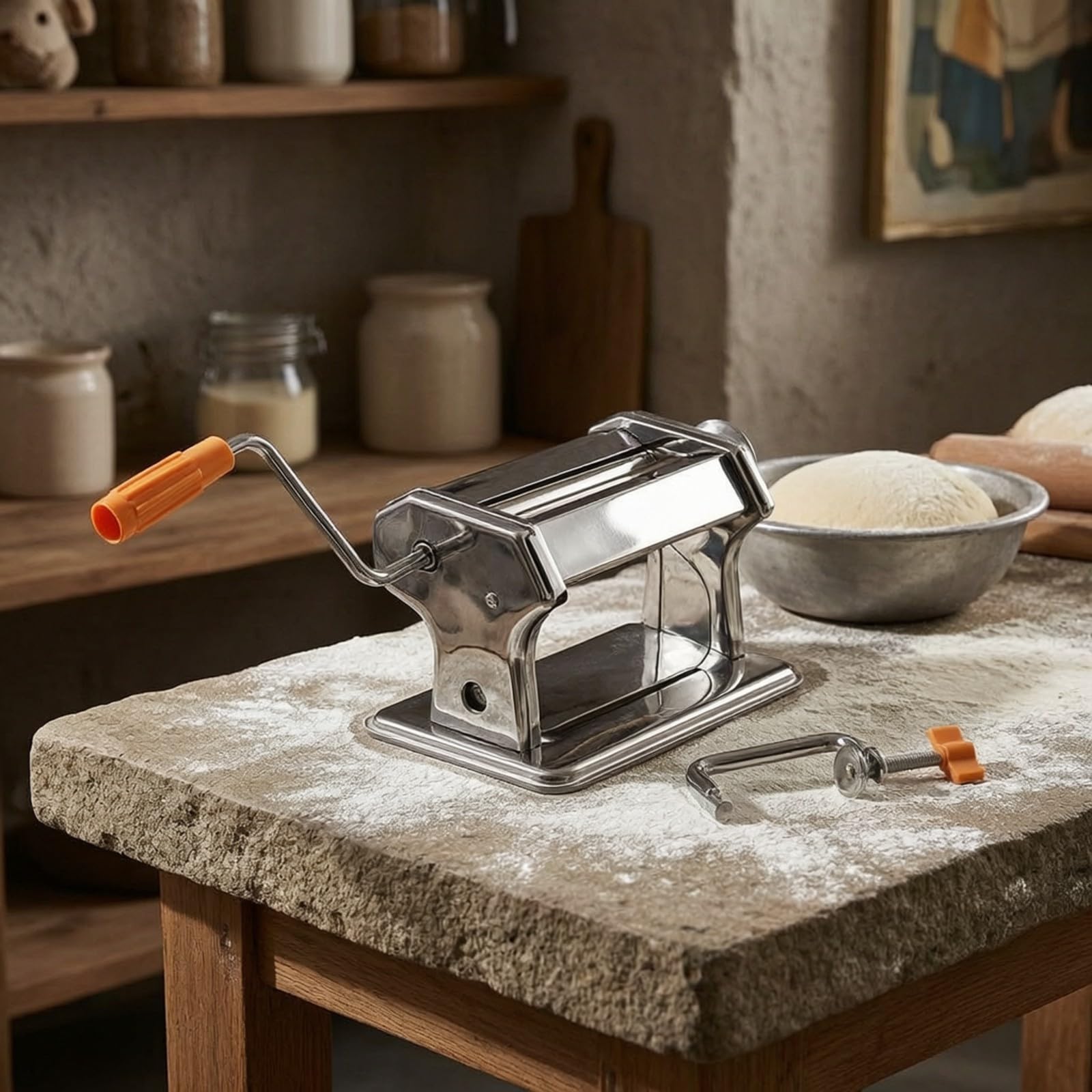 Máquina Pasta con Manija Ajustable