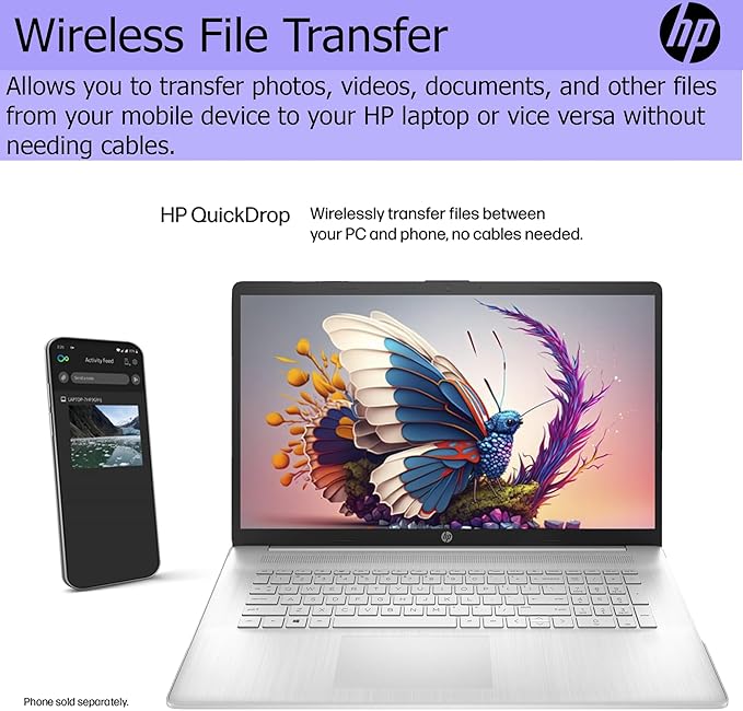 HP Laptop 17.3" HD, Intel Core i5, 32GB RAM, 2TB SSD, Silver miniatura 5