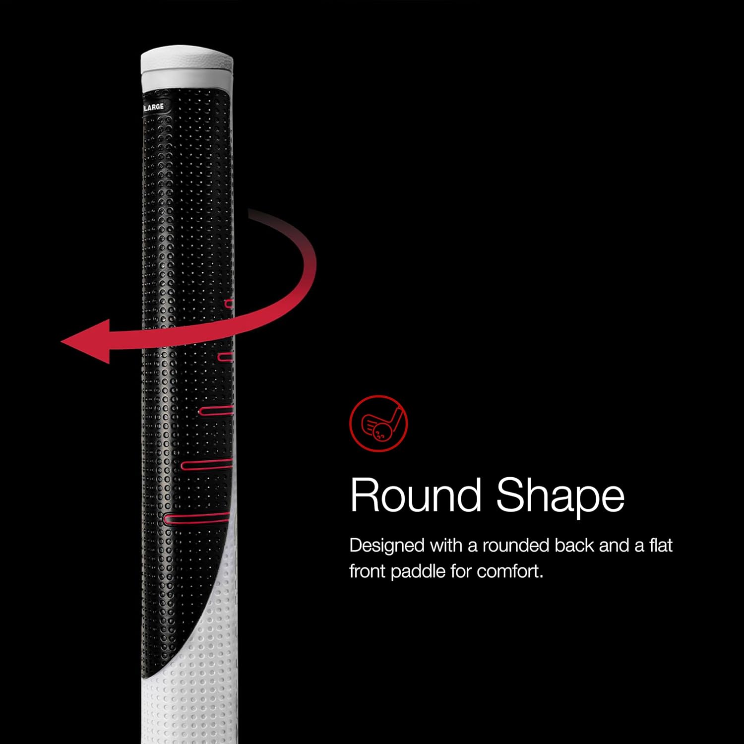 Golf Pride Reverse Taper Putter Grip - Putter Golf Grip with Dimpled Texture & Soft, Tacky Surface