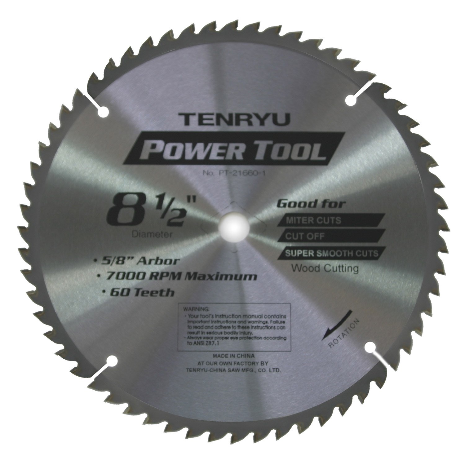 Tenryu PT-21660-1 8-1/2" 60 comp. miter blade