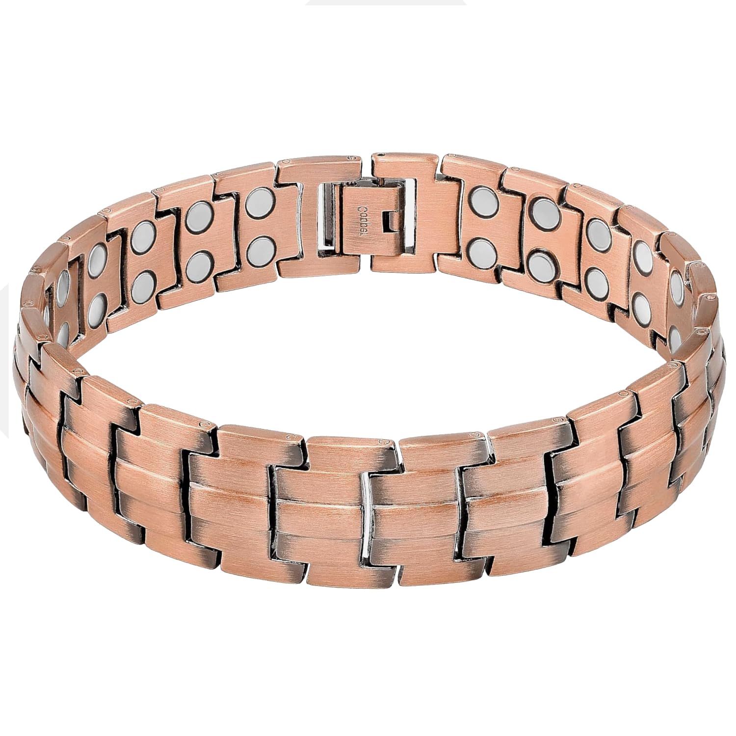 Bracelet magnétique en cuivre avec fermoir pour homme - Intense