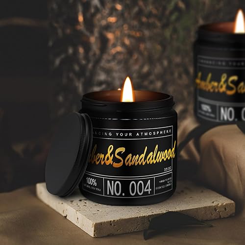 Miniatura 3 de Juego de 8 velas perfumadas para regalo, paquete de 8 velas perfumadas para el hogar, velas para mujeres y hombres, juego de velas de aromaterapia
