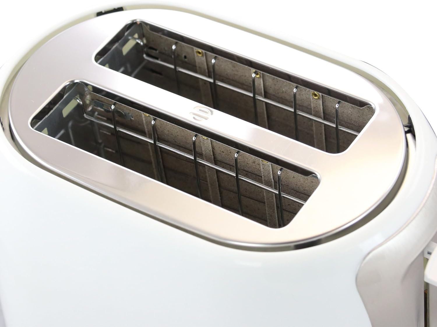 Better Chef 2-Slice Toaster | Wide-Slot | Cool Touch | Reheat & Defrost | Brushed Stainless Trim (White)