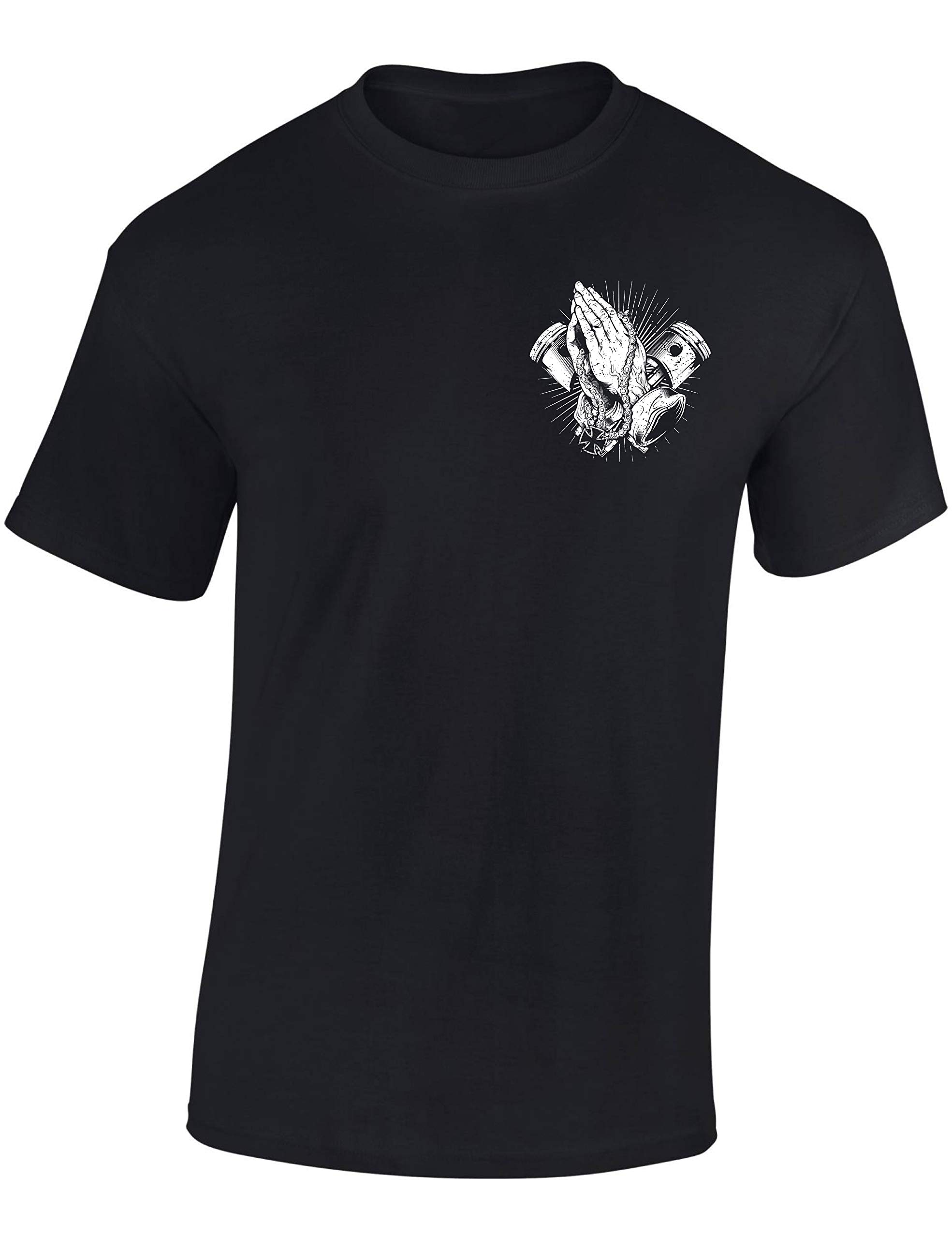 TEE SHIRT HAUTE QUALITE SKULL BIKER . S . M . L . XL . XXL