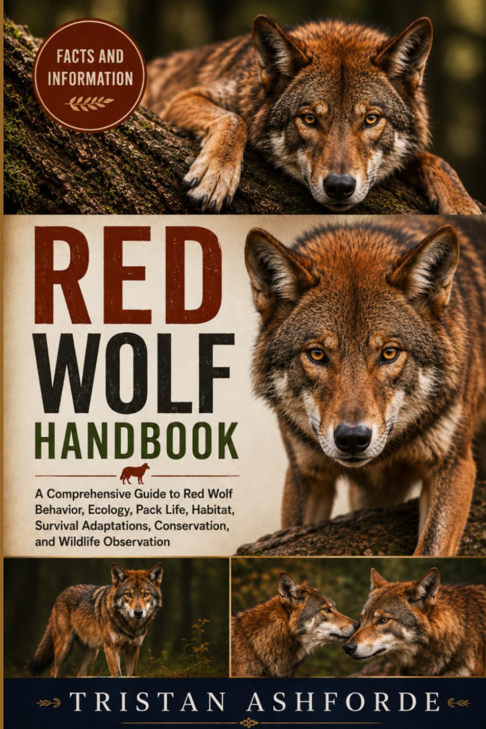 RED WOLF HANDBOOK: A Comprehensive Guide to Red Wolf Behavior, Ecology, Pack Life, Habitat, Survival Adaptations, Conservation, and Wildlife Observation