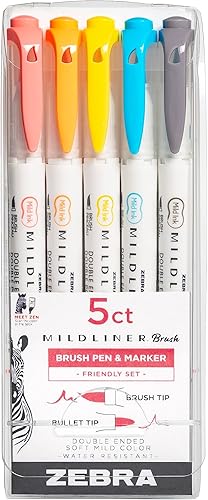Miniatura 1 de Zebra Pen Zebra Brush DBL END ASST - Brocha (varios colores)