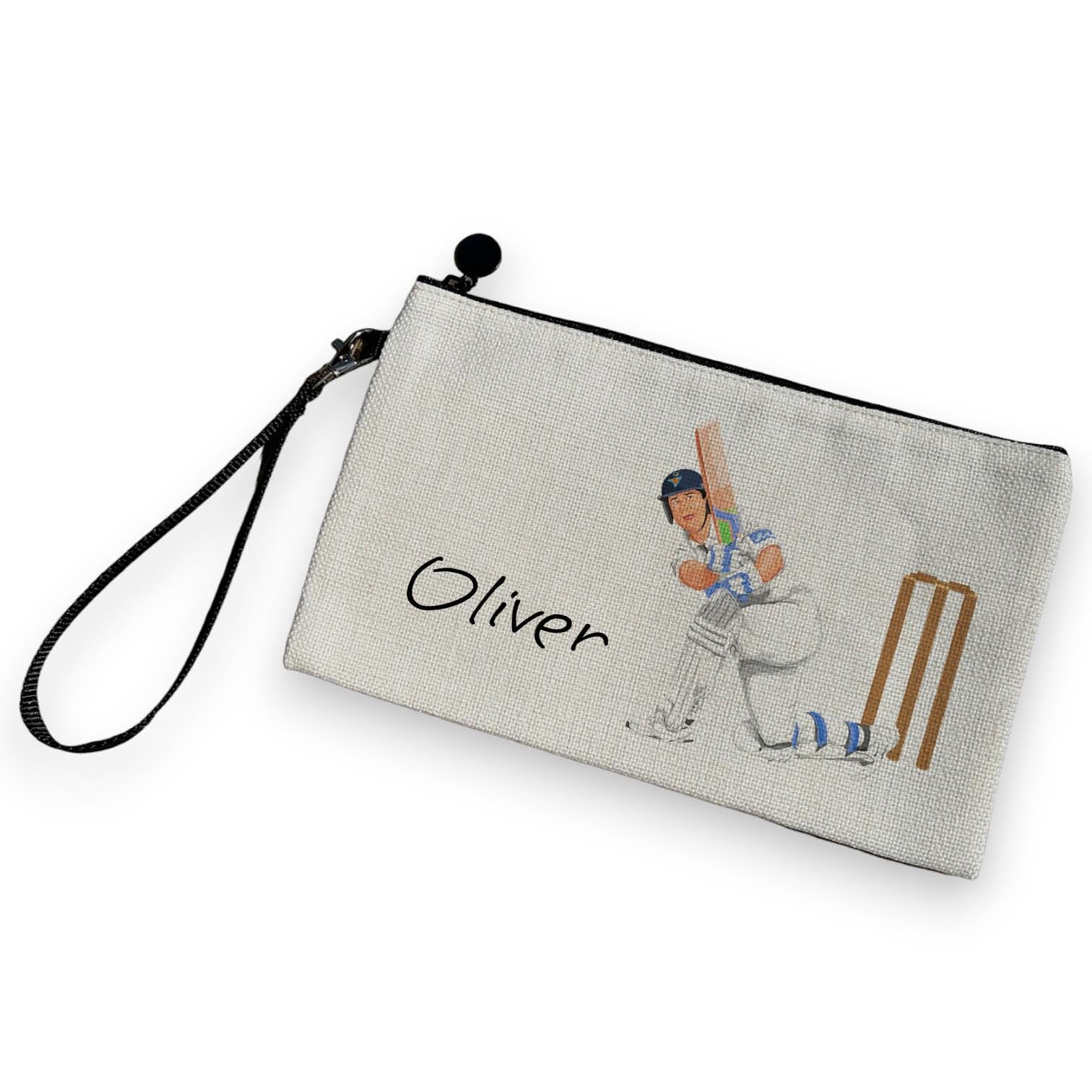 Personalised Cricket Pencil Case, Gift For Kids, Back To School Supplies for Teacher, Thank You Gift for Sports Lovers, Batter Stationary