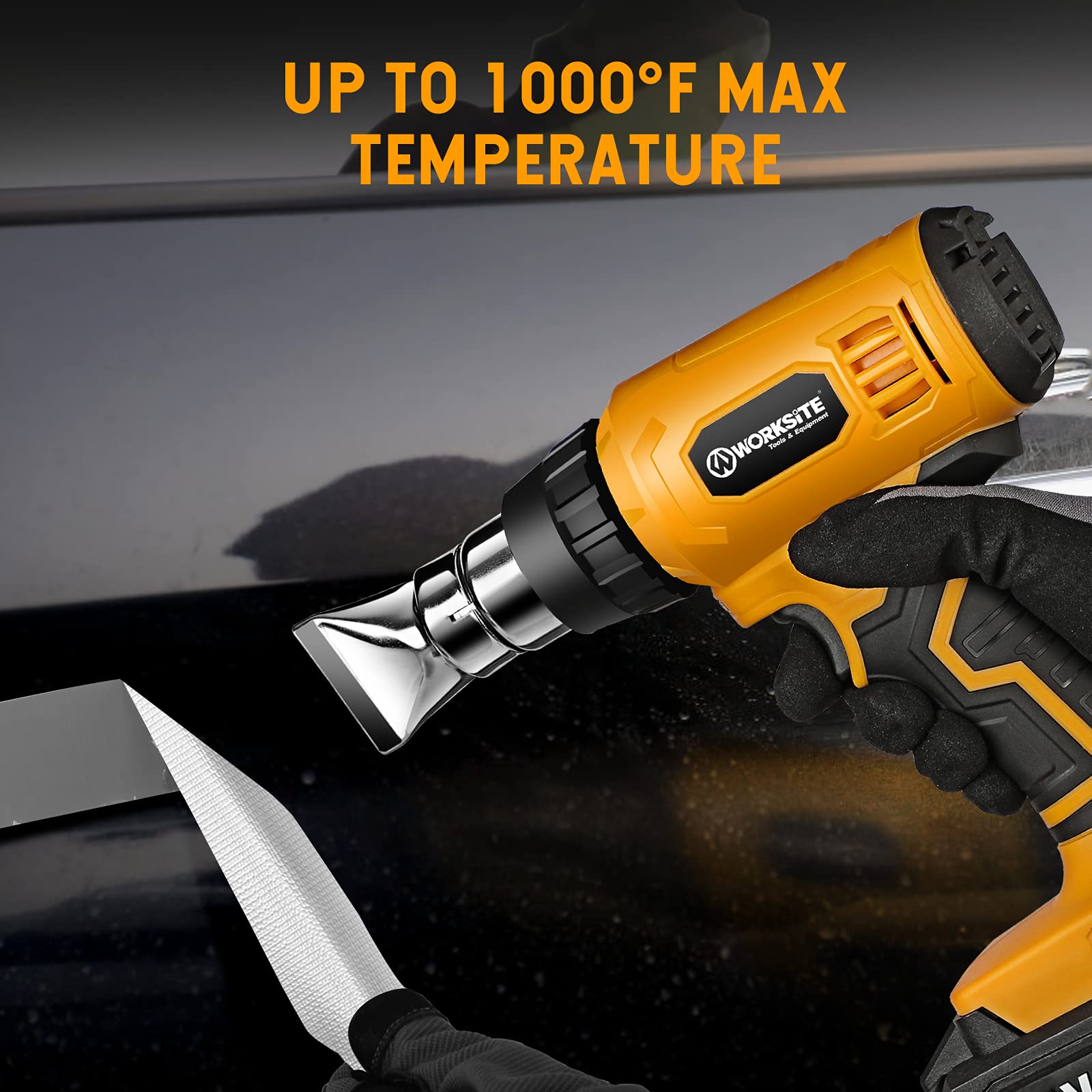Cordless Heat Gun, 20V Max Lithiumion Battery Hot Air Gun Kit with 4