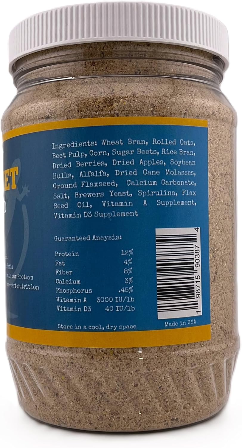 Roach Breeder Diet – Part 1: Carb Blend – Breeder-Optimized Formula for Dubia Roaches and Feeder Insects – 10 oz Plastic Jar