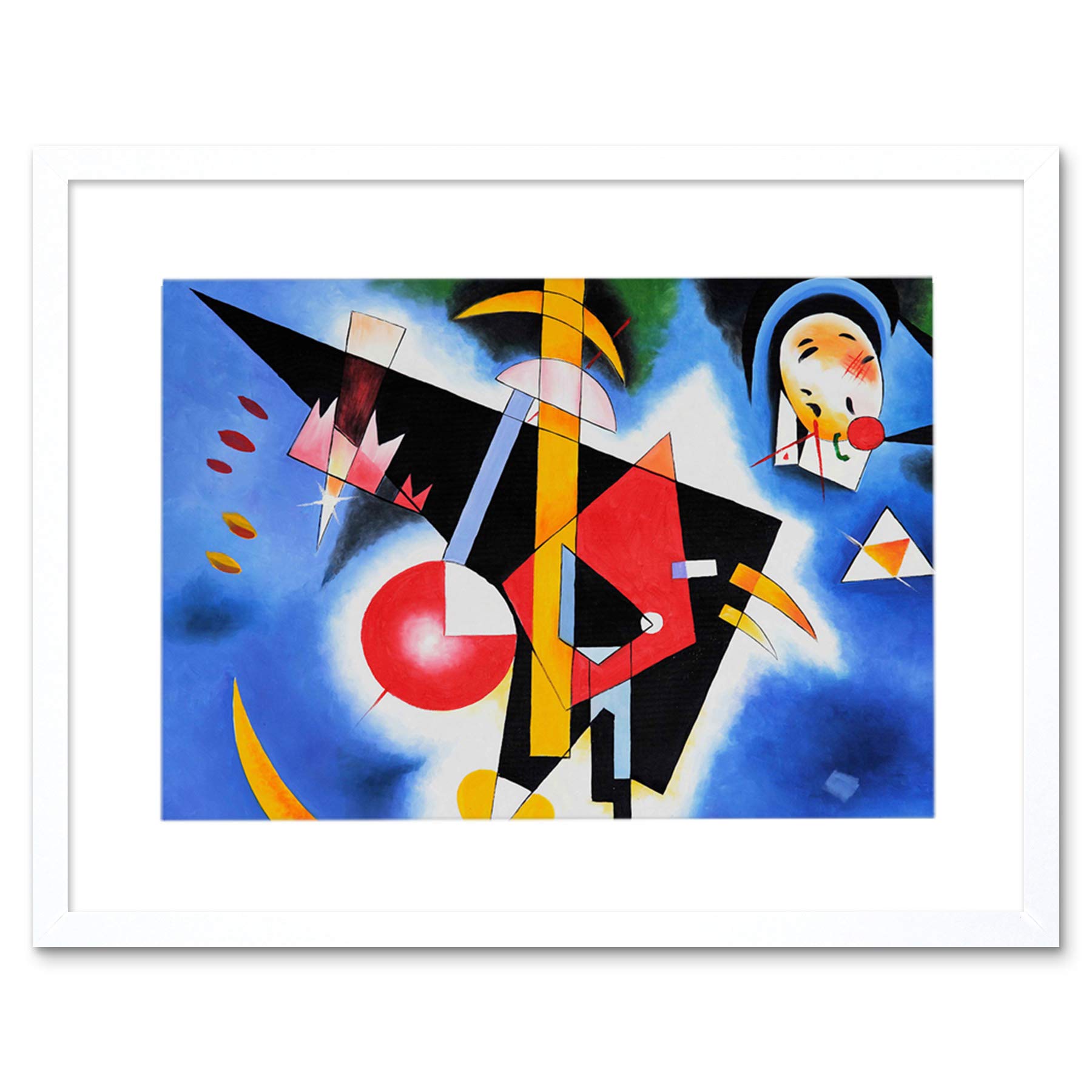 Wee Blue Coo Im Blau In By Wassily Kandinsky Framed Wall Art Print