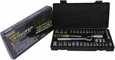 レンチ&ソケットセット Amazon | PROMATETOOLS 40pcs.ソケットレンチセット KS-40