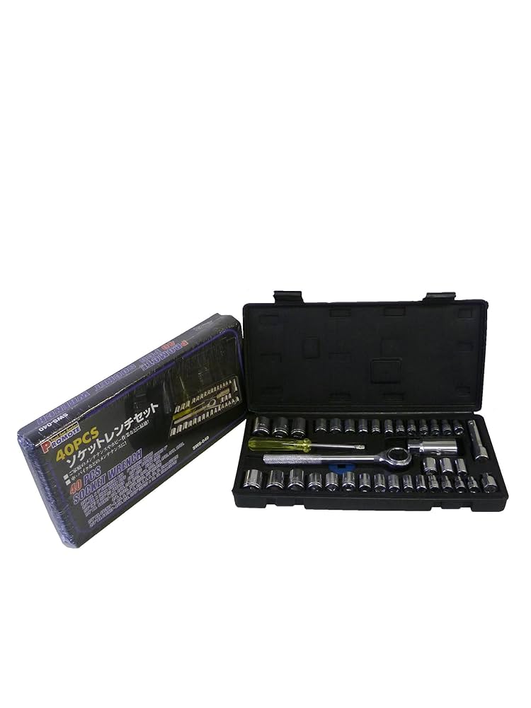 レンチ&ソケットセット Amazon | PROMATETOOLS 40pcs.ソケットレンチセット KS-40