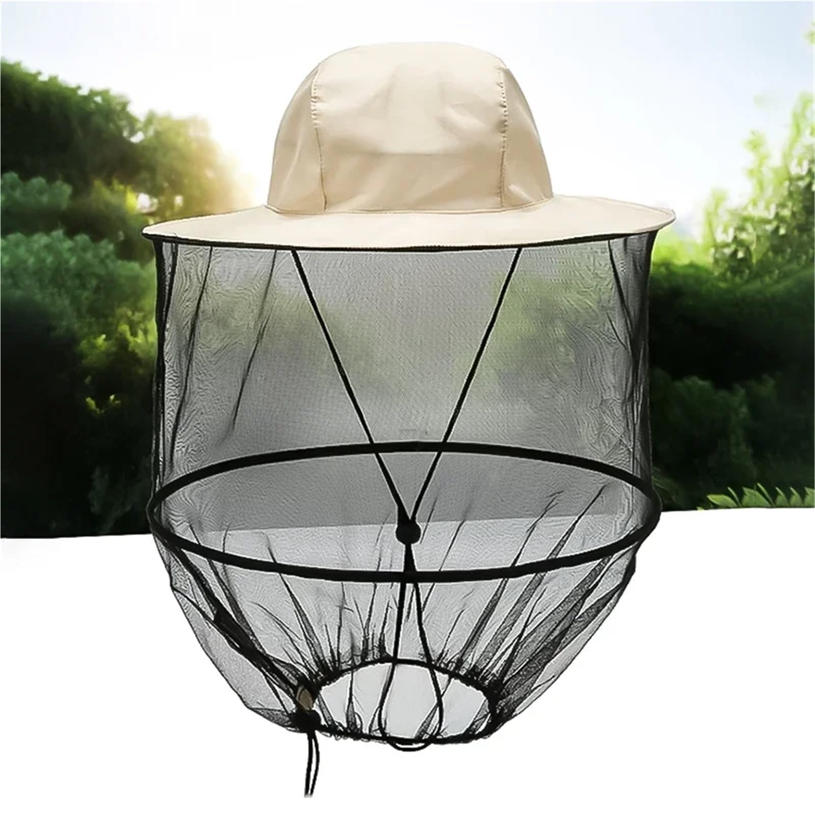 Cappello con zanzariera da esterno, Cappello zanzariera Apicoltura Campeggio Viso Collo ion Multicolor(Color 7)