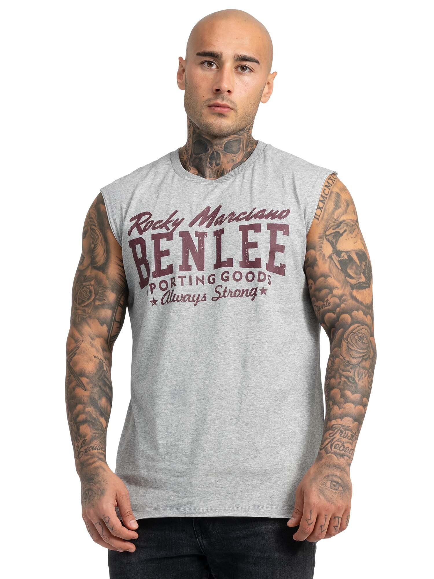 Ben Lee Men's Lastarza Sleeveless T-Shirt - Marl Grey, XX-Large