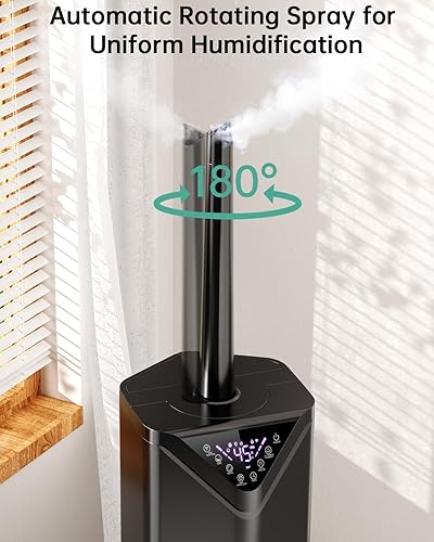 Miniatura 3 de Humidificadores de 19 L para dormitorio, habitación grande de hasta 2800 pies cuadrados, control remoto y aplicación, humidificador de niebla fría