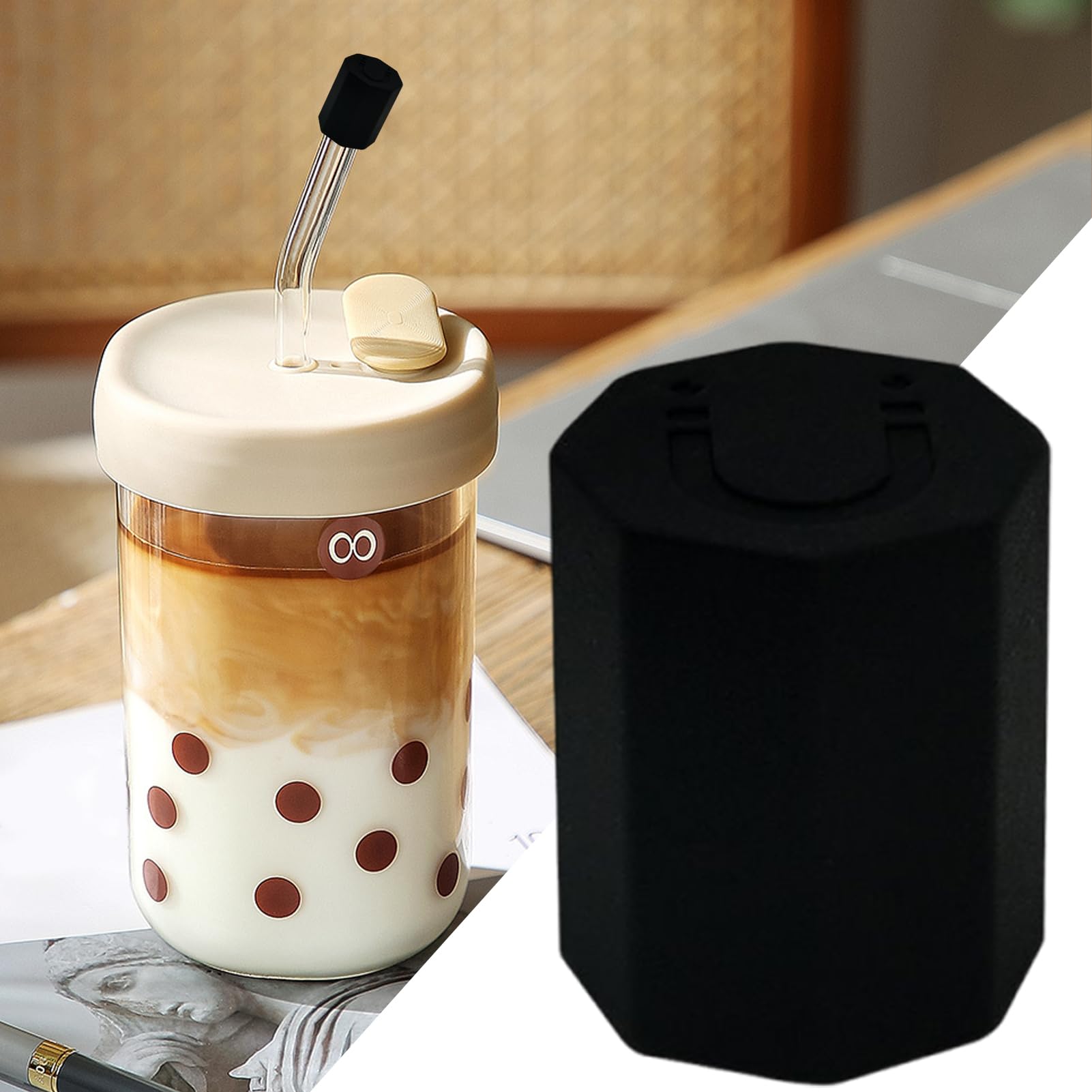 Cappelle Di Cannuccia In Silicone, Copertura Di Paglia Magnetica, Coperchio Per Coppa Per Esterni, Set Di 2 Tappi Di Sostituzione, Vestito Di Sicurezza Magnetico, 2,3 Cm, Per Attività All'aperto Come