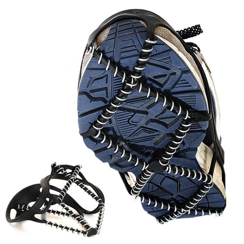 Crampons, Traction Cleats Walk and Tread for Snow, ice, Wet Pavement on Snow Mountain in Winter, Outdoor Survival Set by ONE Road