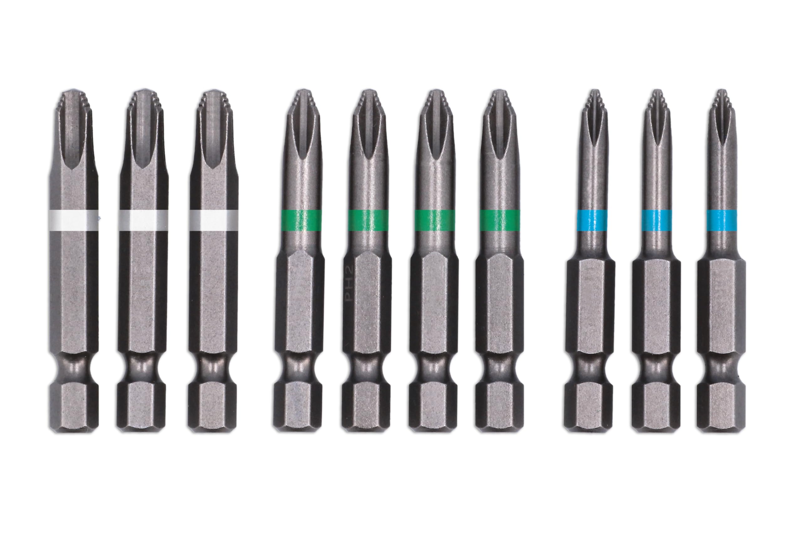 Laser 9137 JIS Non-Slip Bit Set - 10pc