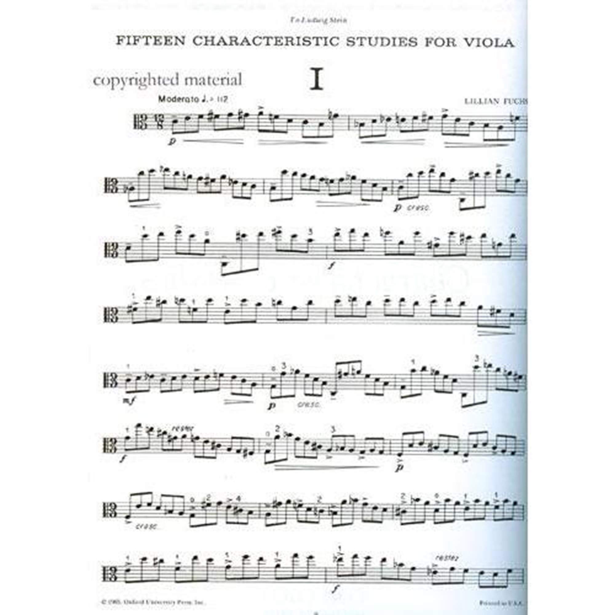 Fifteen Characteristic Studies for Viola - Image 2