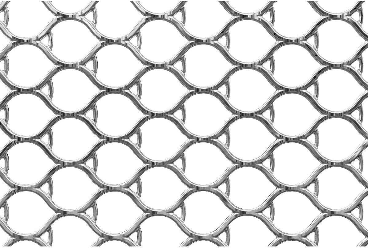 Kuryakyn 7329 Chrome Shark Skin Radiator Grate