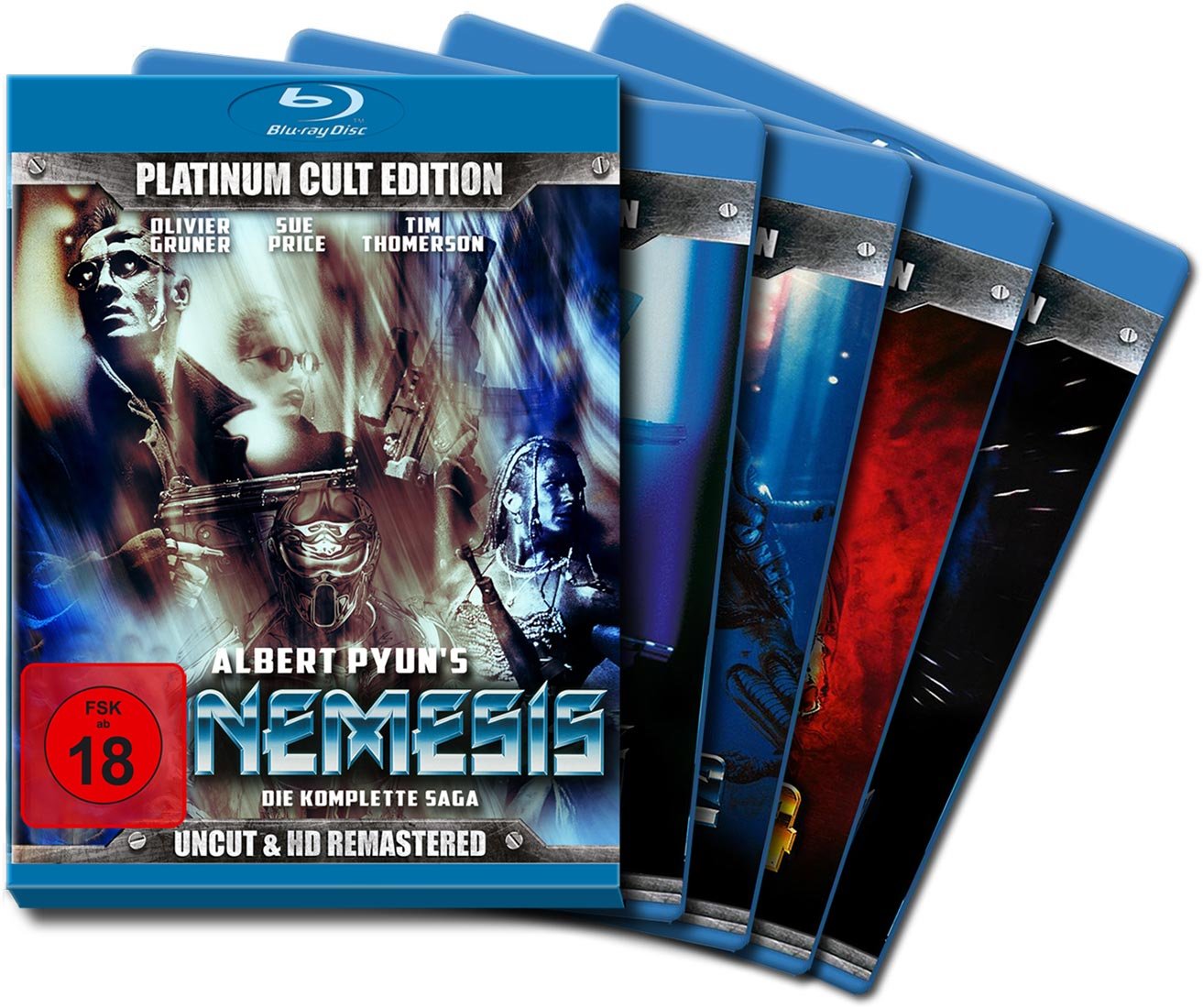 Nemesis (Complete Saga 1-4) - 7-Disc Box Set ( Nemesis / Nemesis 2: Nebula / Nemesis 3: Time Lapse / Nemesis 4: Death Angel ) ( Nemesis / Nemesis Two / Nemesis [ Blu-Ray, Reg.A/B/C Import - Germany ]