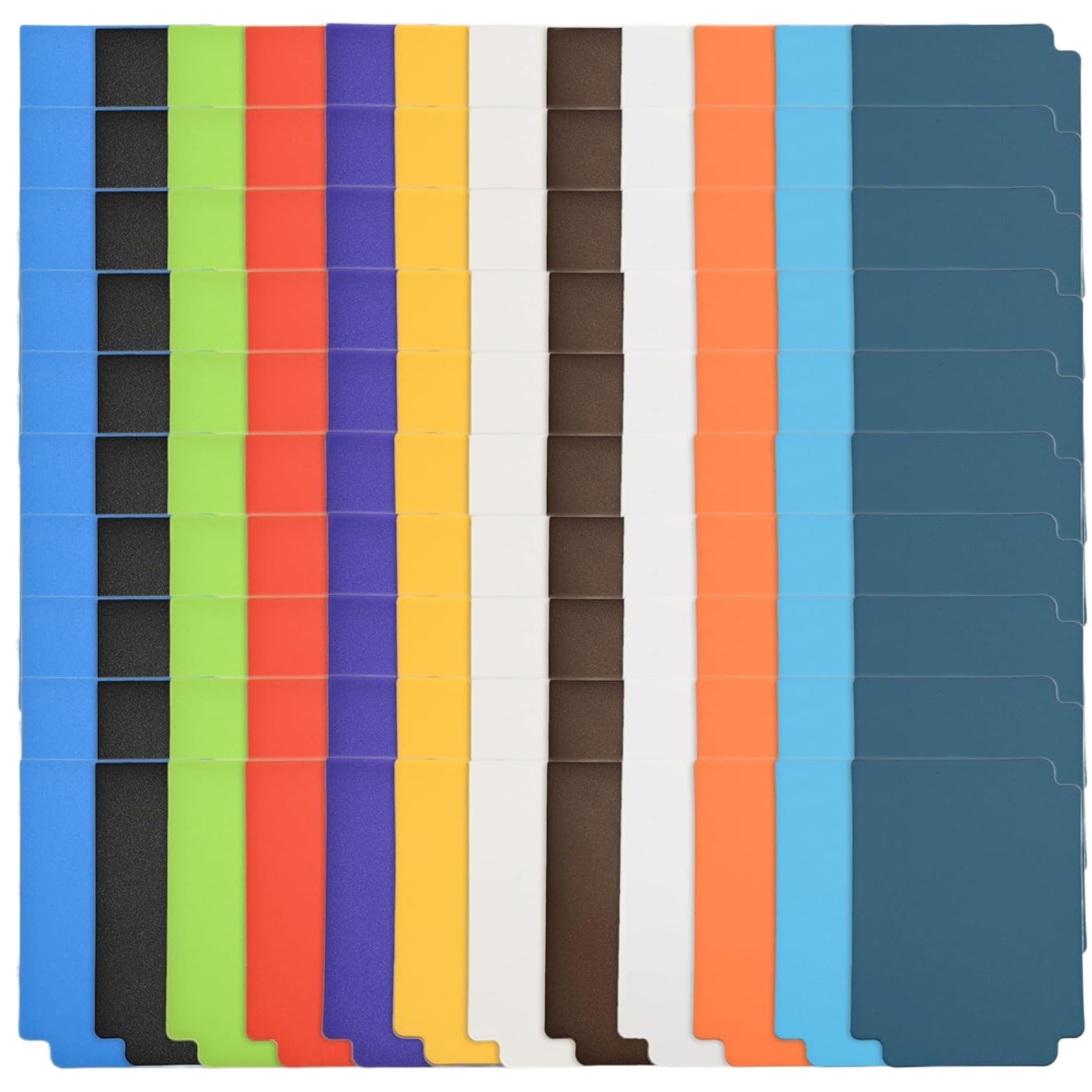 120 Séparateurs Cartes 2,8x3,7 Pouces – Diviseurs Couleurs Réutilisables Pour Boîtes TCG, Sport & Collection