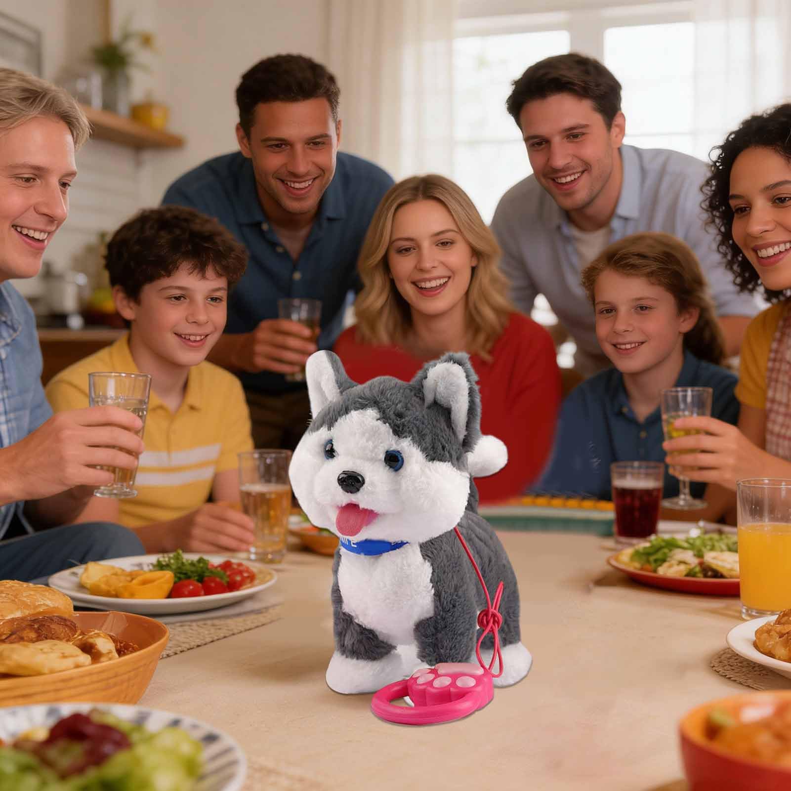 Cachorro Robot Anda Con Mando a Distancia a Pilas