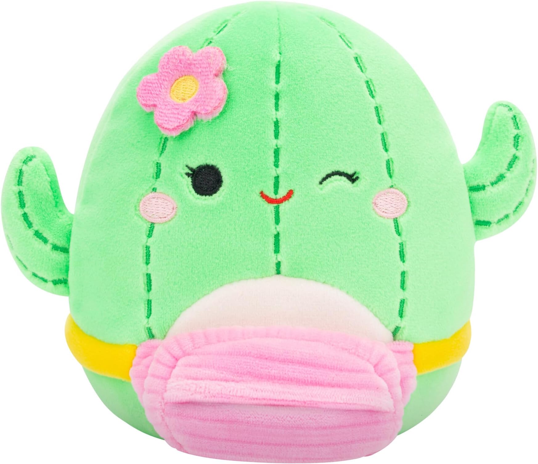 Original 5-Inch Maritza Green Cactus with Pink Fanny Pack - Official Jazwares Plush (Little)