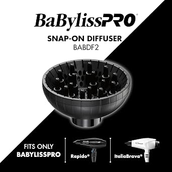 BaBylissPRO مرفق ناشر Snap-On لمجفف الشعر - لمجفف الشعر Rapido أو Brava فقط ، BABDF2