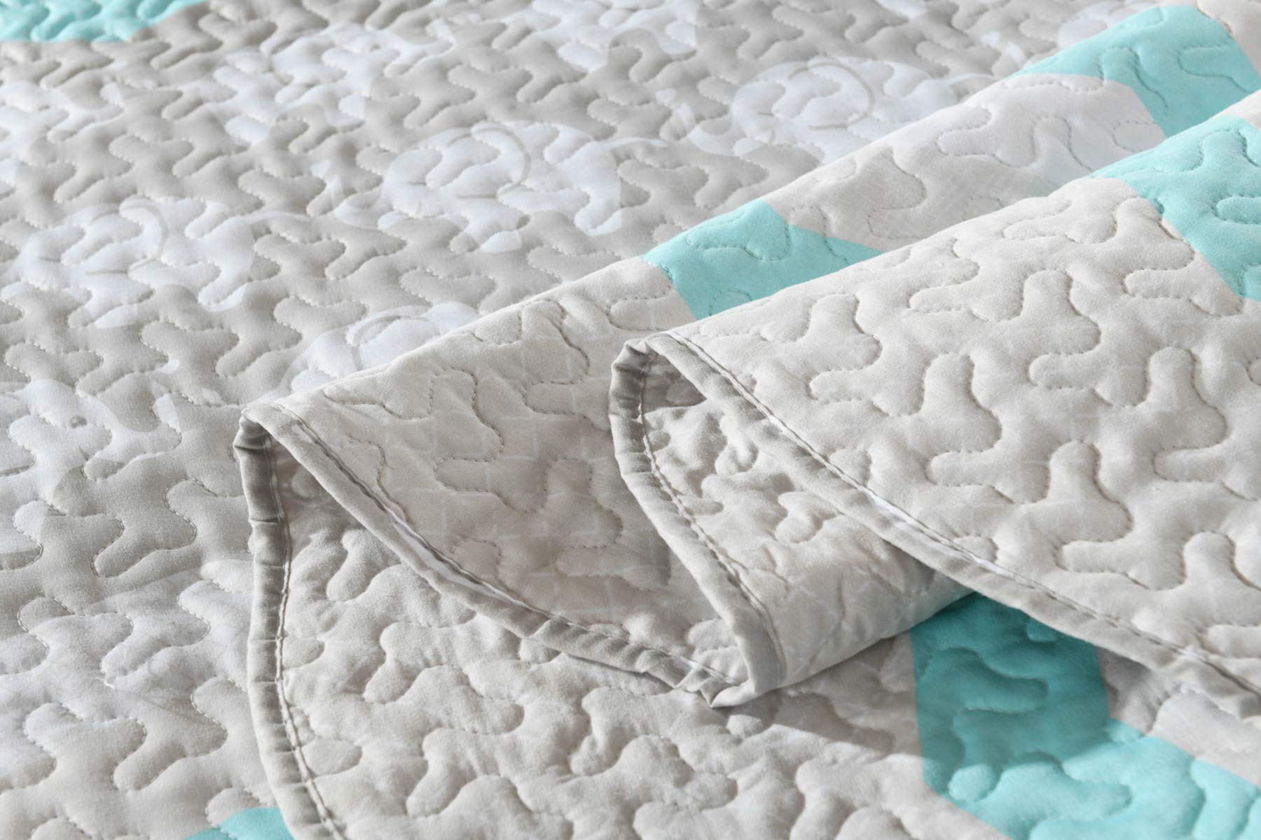 MarCielo 3-teiliges Kinder-Steppdecken-Set – Schmetterlingsdesign, Für Doppelbett, 100% Polyester