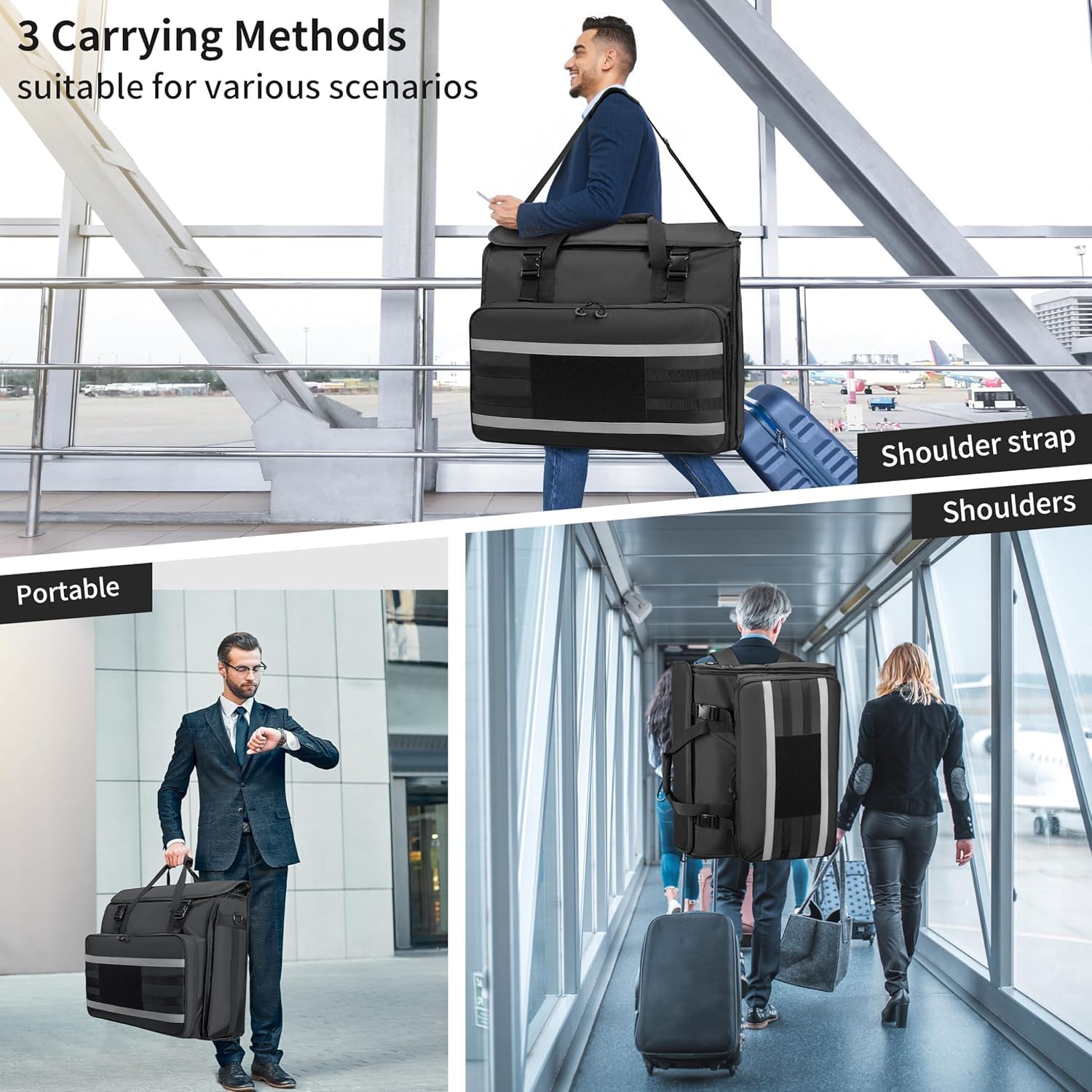 Travel Carrying Case for Apple 24" iMac Desktop Computer, Carry Tote Bag Compatible with iMac Monitors and Accessories - Image 2