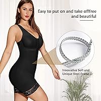 Vista 3 de SHAPSHE Fajas moldeadoras para mujer con control de abdomen, colombianas poscirugía, ropa de compresión, levantador de glúteos, moldeador corporal