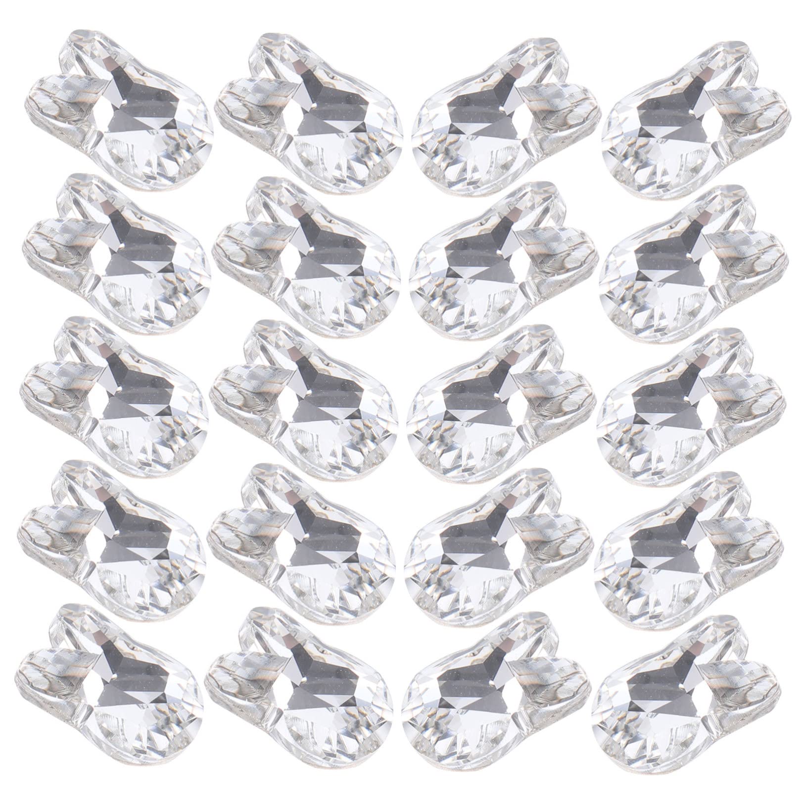 80pezzi Per Unghie Decorazioni Manicure Adorabili Per Nail Art Accessori Per Unghie Argentate
