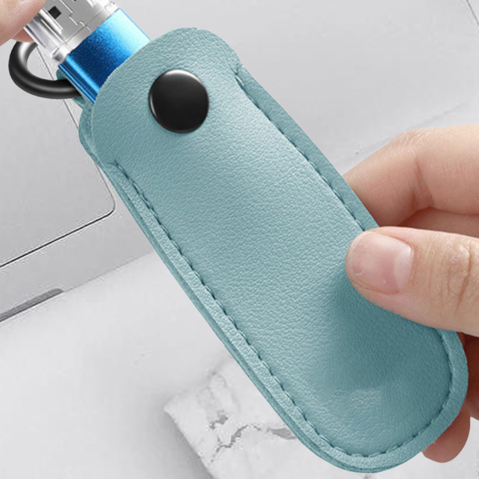 Custodia per unità flash USB,custodia per unità flash con portachiavi | Custodia protettiva per portachiavi con chiavetta USB,Custodia per unità USB per studenti, insegnanti e lavoratori, piccola p